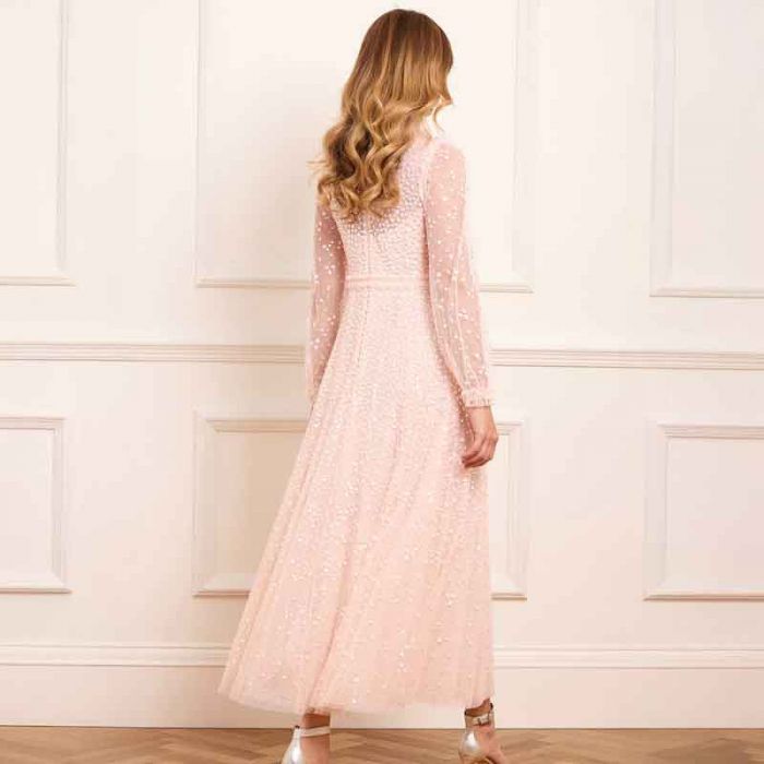 DAPPLED SEQUIN LS ANKLE GOWN - فستان | NEEDLE & THREAD - نيدل & ثريد DAPPLED SEQUIN LS ANKLE GOWN - فستان | NEEDLE & THREAD - نيدل & ثريد