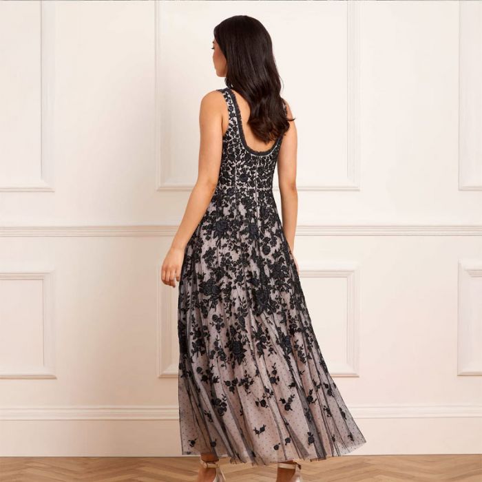 ROSA SCOOP NECK ANKLE GOWN - فستان | NEEDLE & THREAD - نيدل & ثريد ROSA SCOOP NECK ANKLE GOWN - فستان | NEEDLE & THREAD - نيدل & ثريد