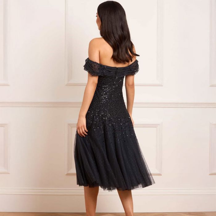 DAPPLED SEQUIN DRAPED OFF SLDR MIDAXI DRESS - فستان | NEEDLE & THREAD - نيدل & ثريد DAPPLED SEQUIN DRAPED OFF SLDR MIDAXI DRESS - فستان | NEEDLE & THREAD - نيدل & ثريد