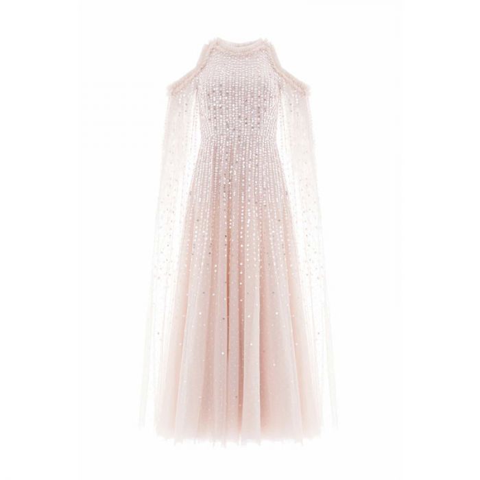 MOONLIGHT SQ CAPE SLEEVE ANKLE GOWN - فستان | NEEDLE & THREAD - نيدل & ثريد MOONLIGHT SQ CAPE SLEEVE ANKLE GOWN - فستان | NEEDLE & THREAD - نيدل & ثريد