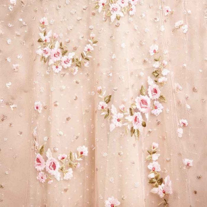 CRESCENT ROSES CAPE ANKLE GOWN - فستان | NEEDLE & THREAD - نيدل & ثريد CRESCENT ROSES CAPE ANKLE GOWN - فستان | NEEDLE & THREAD - نيدل & ثريد