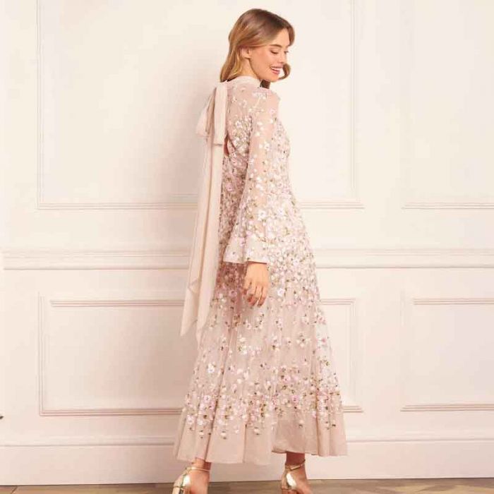 SYLVIA ROSE LONG SLEEVE ANKLE GOWN - فستان | NEEDLE & THREAD - نيدل & ثريد SYLVIA ROSE LONG SLEEVE ANKLE GOWN - فستان | NEEDLE & THREAD - نيدل & ثريد