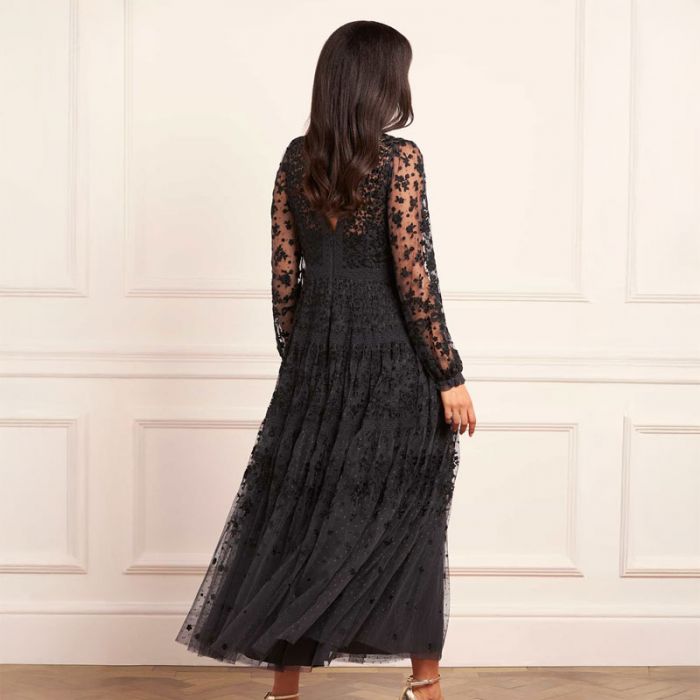 CELESTIA RIBBON ANKLE GOWN - فستان | NEEDLE & THREAD - نيدل & ثريد CELESTIA RIBBON ANKLE GOWN - فستان | NEEDLE & THREAD - نيدل & ثريد