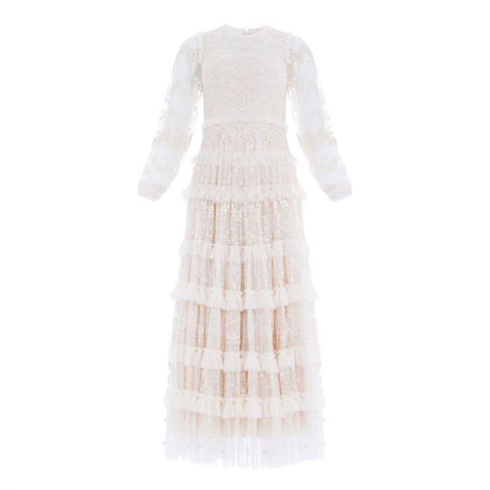 BLOSSOM LACE ANKLE GOWN - فستان | NEEDLE & THREAD - نيدل & ثريد BLOSSOM LACE ANKLE GOWN - فستان | NEEDLE & THREAD - نيدل & ثريد