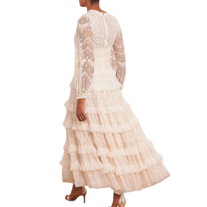 BLOSSOM LACE ANKLE GOWN - فستان | NEEDLE & THREAD - نيدل & ثريد BLOSSOM LACE ANKLE GOWN - فستان | NEEDLE & THREAD - نيدل & ثريد