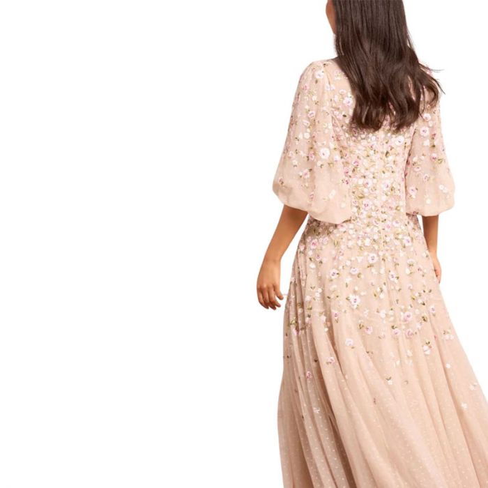 SYLVIA ROSE ROUND NECK ANKLE GOWN - فستان | NEEDLE & THREAD - نيدل & ثريد SYLVIA ROSE ROUND NECK ANKLE GOWN - فستان | NEEDLE & THREAD - نيدل & ثريد
