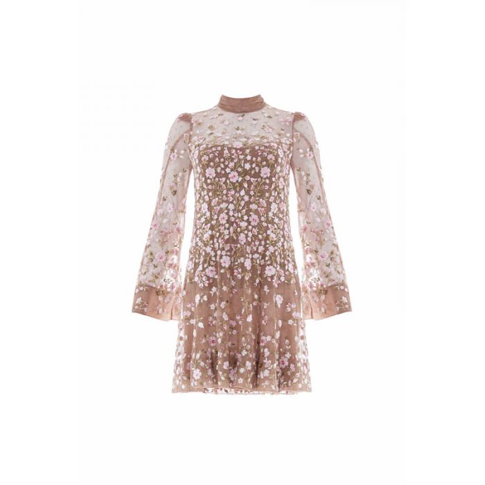SYLVIA ROSE LONG SLEEVE MICRO MINI DRESS - فستان | NEEDLE & THREAD - نيدل & ثريد SYLVIA ROSE LONG SLEEVE MICRO MINI DRESS - فستان | NEEDLE & THREAD - نيدل & ثريد