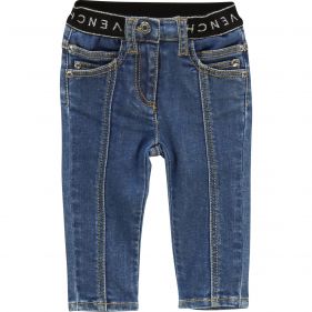 H04075 : BABY GIRL DENIM TROUSER : GIVENCHY - جينز