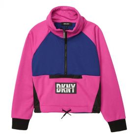D35Q95 : GIRL SWEATSHIRT : DKNY - بلوزة قطنية رياضية