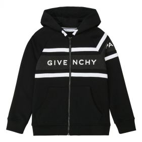 H25195 : BOY HOODED CARDIGAN : GIVENCHY - جاكيت صوف