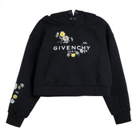 H15173 : GIRL HOODED SWEATSHIRT : GIVENCHY - بلوزة قطنية رياضية