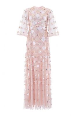 ROSE DIAMOND GOWN :NEEDLE AND THREAD:PINK ENCORE - فستان