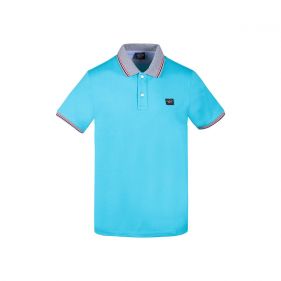 21411229 : KNITTED POLO SHIRT : PAUL & SHARK - بولو كم قصير