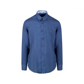 21413104 : WOVEN SHIRT : PAUL & SHARK - قميص مع تصميم  كم طويل