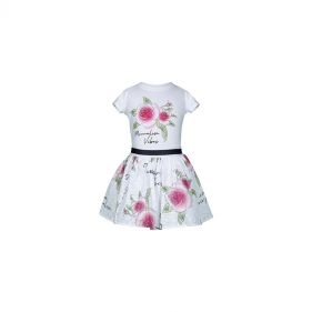 GIRL T-SHIRT+SKIRT  - طقم بناتي