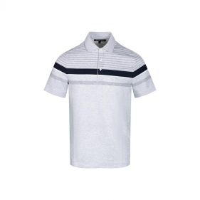 POLO BIRDSEYE STRP - بولو كم قصير