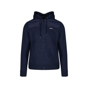 JACKET HOODIE DARK BLUE - جاكيت غير رسمي