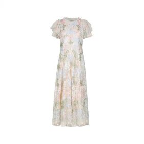 ELIN BLOSSOM ANKLE GOWN: NEEDLE & THREAD - فستان