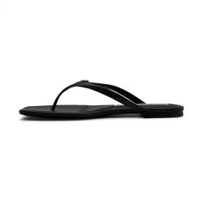 IVY FLAT THONG SANDAL BLACK - صنادل نسائية