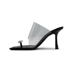 IVY SLIDE SANDAL BLACK - صنادل نسائية