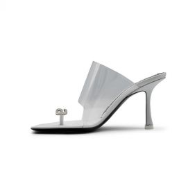 IVY SLIDE SANDAL WHITE - صنادل نسائية