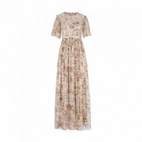 HONESTY GARLAND GOWN - فستان