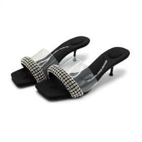 JESSIE PVC/PADDED CRYSTAL STRAP - صنادل نسائية