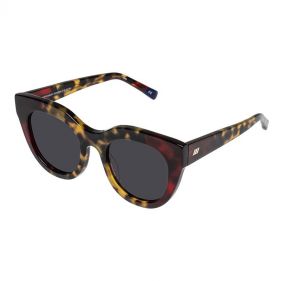 SUNGLASSES AIRY CANARY  BLONDE/CHERRY TORT-SMOKE MONO - نظارة شمسية أري كناري أسود أشقر/كرزي شكل سلحفاة - دخاني مونو 