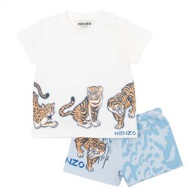BABY BOY T-SHIRT+SHORT - تي شيرت طفلة + سروال قصير