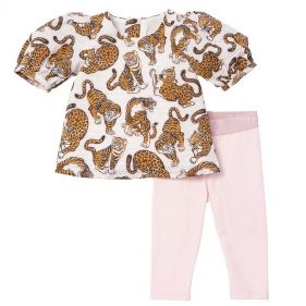 BABY GIRL T-SHIRT+PANTS - تي شيرت طفلة + سروال