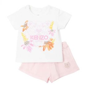 BABY GIRL T-SHIRT+SHORT  - تي شيرت طفلة + سروال قصير