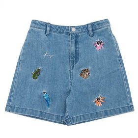 GIRL DENIM SHORT - سروال قصير دينيم للبنات