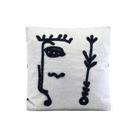 CUSHION COVER INGO WHITE  - غطاء وسادة  INGO ابيض اللون