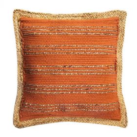 CUSHION CHINDI STRIPE TERRA 50X50 - وسادة TERRA ذات شرائط صينية - حجم: 50X50