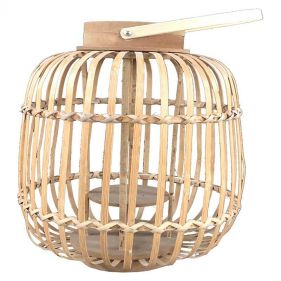 BAMBOO NATURAL LANTERN - مصباح بامبو طبيعي