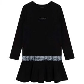 GIRL LONG SLEEVE DRESS-فستان بأكمام طويلة