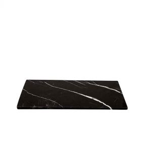 BLACK MARBLE RECTANGULAR BOARD M - لوح مستطيل من الرخام الأسود، حجم متوسط