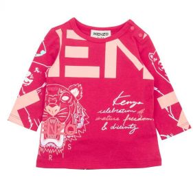 BABY GIRL LONG SLEEVE T-SHIRT - قميص بأكمام طويلة لطفلة حديثة الولادة 