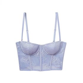 BOUQUET LACE BUSTIER TOP  - كورسيه دانتيل بنقشة الورود