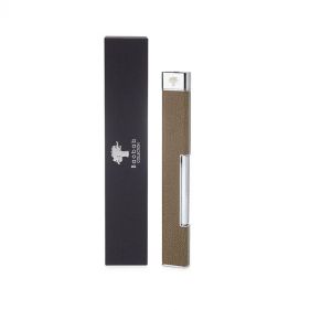 SCENTED CANDLE LIGHTER GRAIN TAUPE EMPTY - ولّاعة شمعة معطّرة بلون رمادي بني محبحبة فارغة
