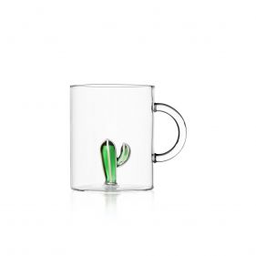 MUG CACTUS GREEN - كوب أخضر كبير مع مقبض برسم الصبار