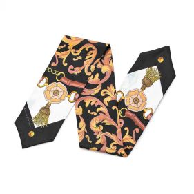 SIGNATURE NECK BOW SCARF - وشاح عنق مميّز