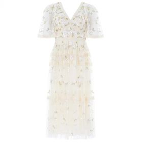 SHIMMER PRIMROSE MIDAXI DRESS  - فستان شيمر بريمروز(بنقشة زهرة الربيع) لامع (طوله: فوق الكاحل)