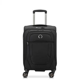 DELSEY HELIUM DLX S 4DW EXP TROL 55CM BLACK  - ديلسي حقيبه بعجلات