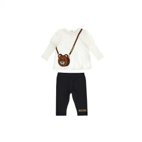 BABY GIRL T-SHIRT+LEGGINGS - تي شيرت وسروال ضيق لطفلة صغيرة