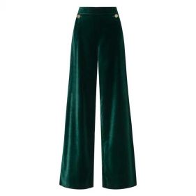 CLOVE VELVET WAISTED TROUSER - بنطلون CLOVE مخملي