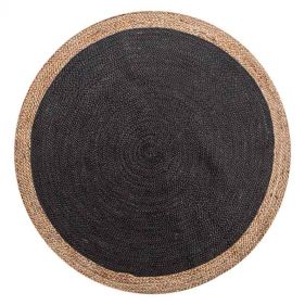 RUG CENTRE DYED NOIR-NATURAL  - سجادة سوداء اللون - طبيعية 