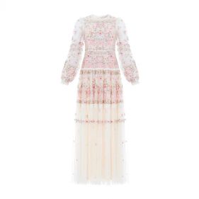 BOUQUET GOWN - فستان بنقشة باقة الورد