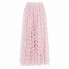 RUFFLE ANKLE SKIRT - تنورة