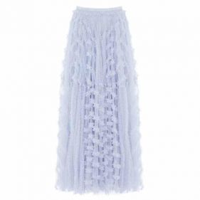 RUFFLE ANKLE SKIRT - تنورة